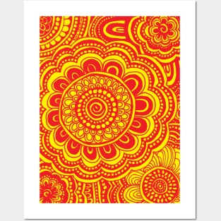 Marigold Anemone Flowers Posters and Art